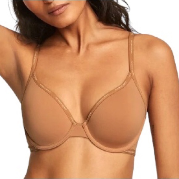 Victoria’s Secret T-Shirt Lightly Lined Full Coverage Tan Bra 40DD - Picture 1 of 16